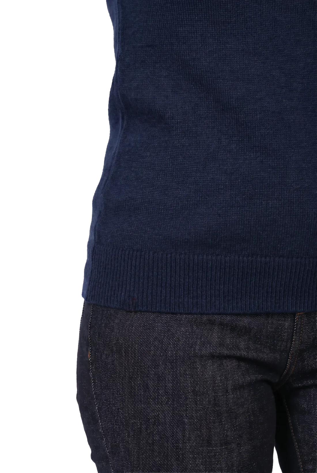 Alma Sweater being worn, neckline detail