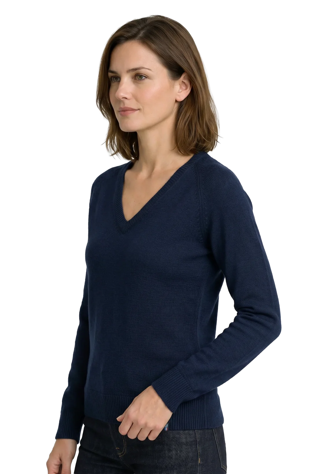 Pull Romy being worn, three-quarter view