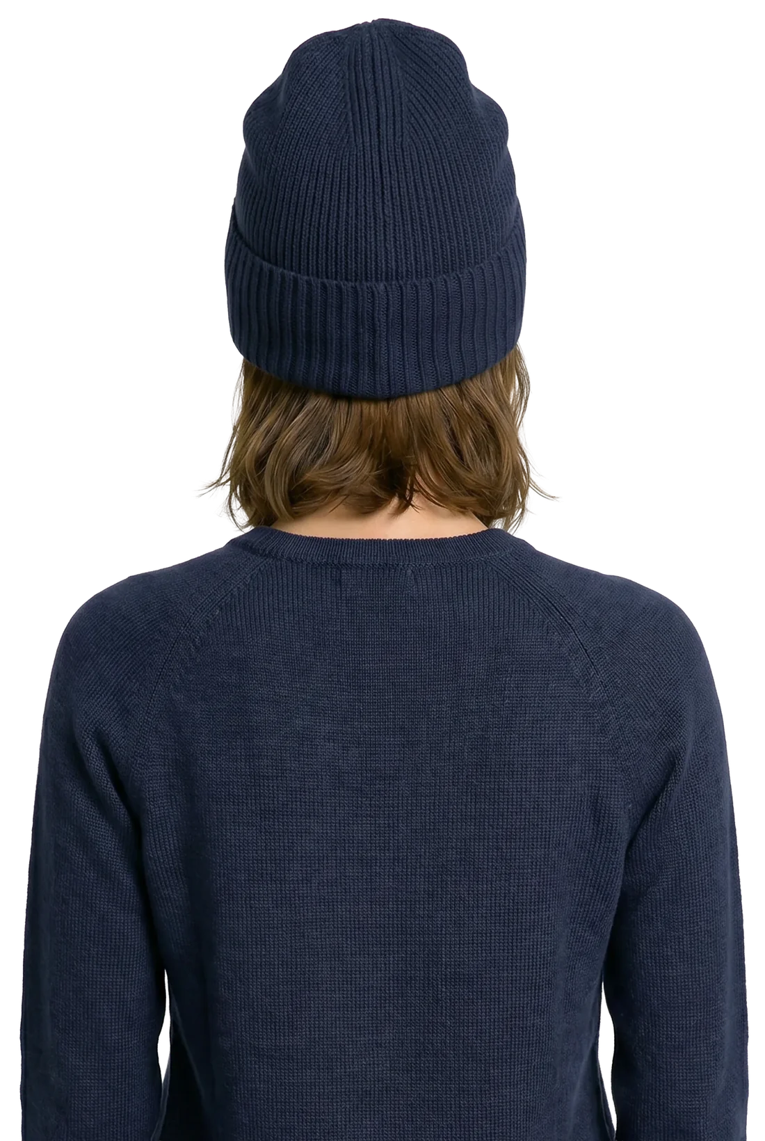 Robin Beanie being worn, back view